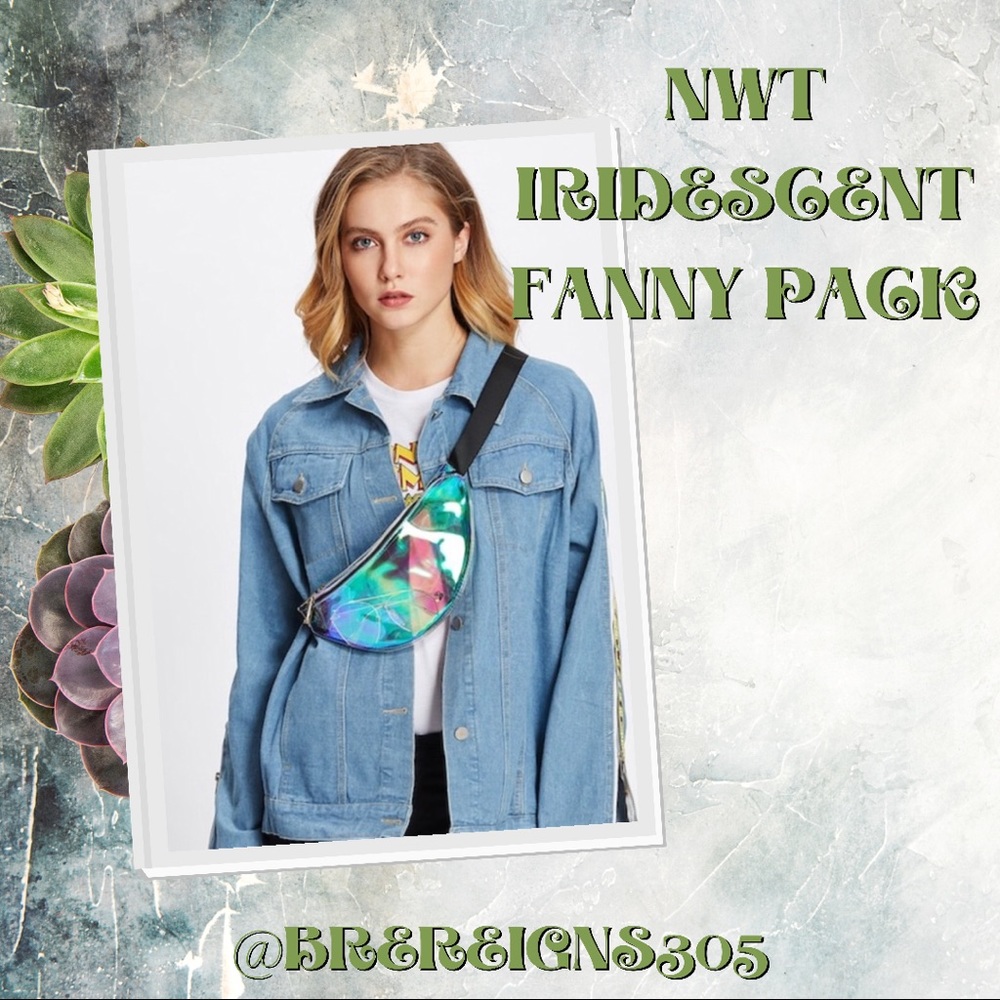 🌻 NWT Iridescent Fanny Pack / Sling Bag